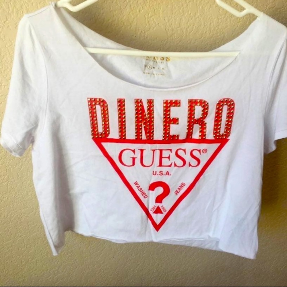 G BY Guess Dinero bling crop top